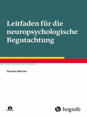 cover image of Leitfaden für die neuropsychologische Begutachtung